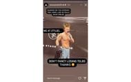 Tom Aspinall's Instagram Story